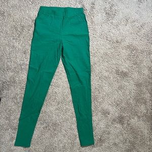 Green jeggings